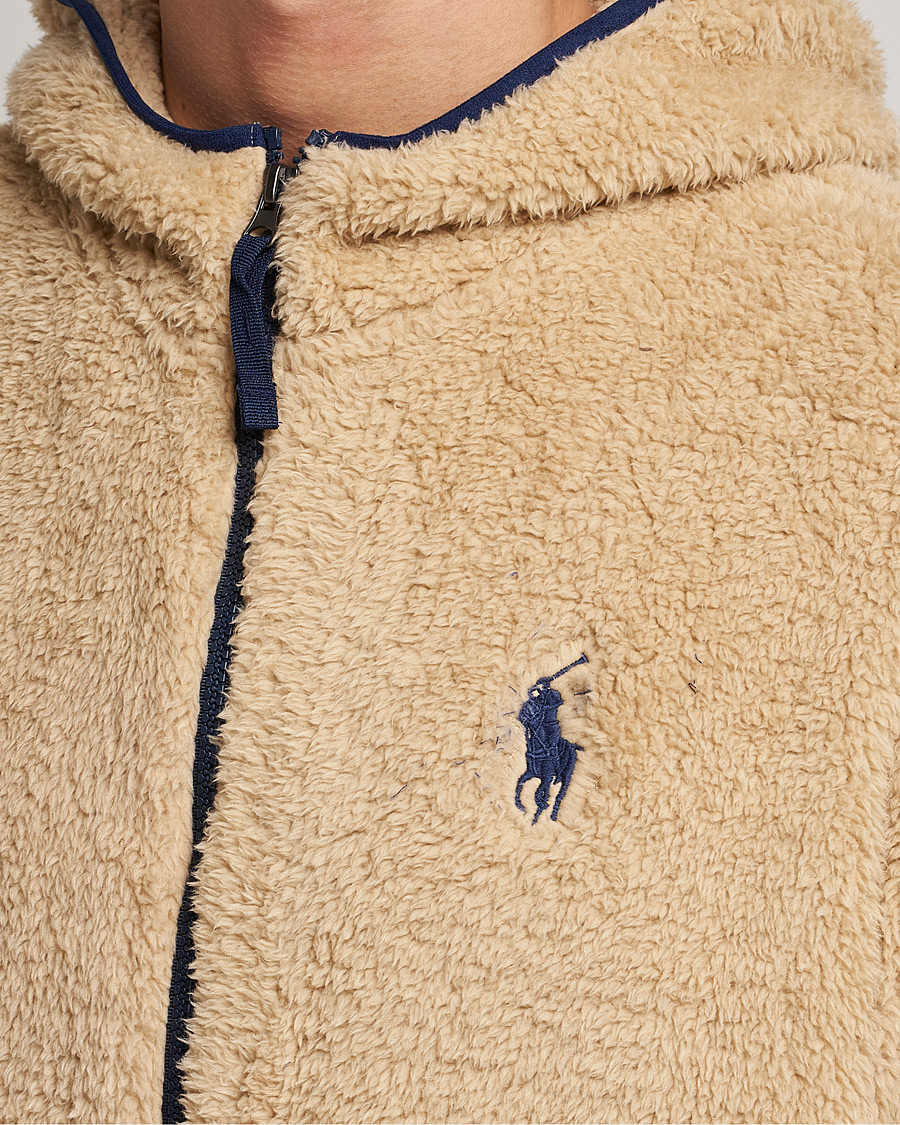 Heren | Truien | Polo Ralph Lauren | Curly Sherpa Full Zip Hoodie Sand Dune