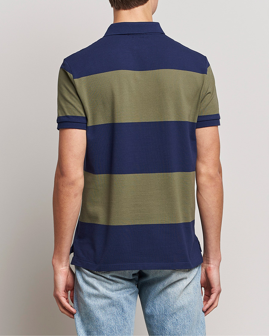 Heren | Polo's | Polo Ralph Lauren | Custom Slim Fit Barstriped Polo Navy/Dark Sage