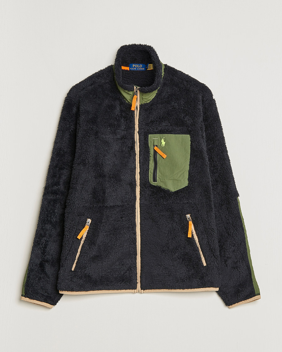 Heren | Truien | Polo Ralph Lauren | Curly Sherpa Full Zip Black Multi