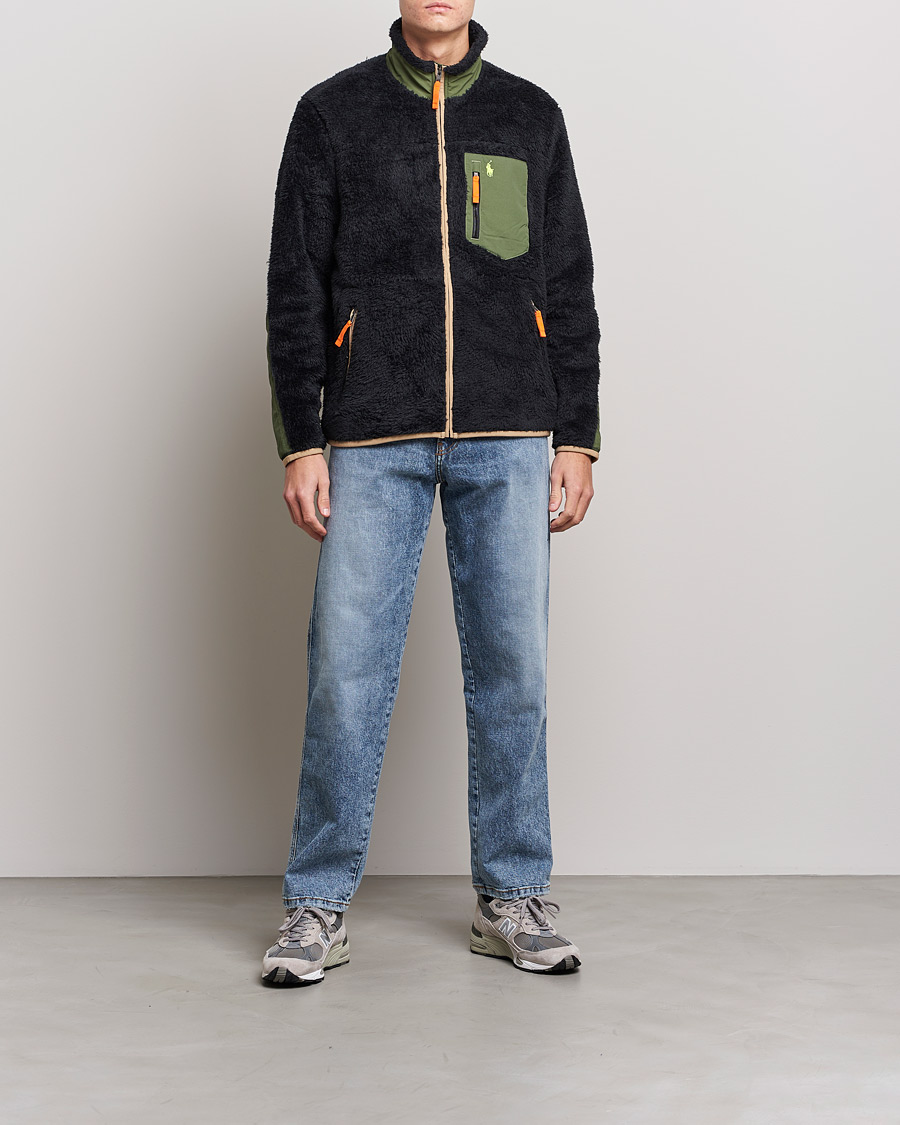 Heren | Truien | Polo Ralph Lauren | Curly Sherpa Full Zip Black Multi