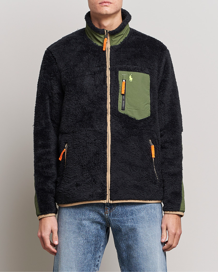 Heren | Truien | Polo Ralph Lauren | Curly Sherpa Full Zip Black Multi