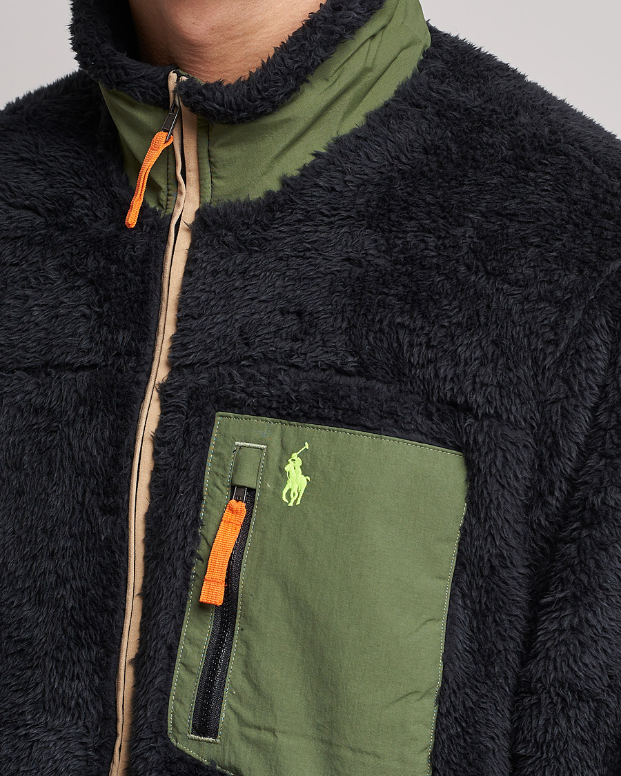 Heren | Truien | Polo Ralph Lauren | Curly Sherpa Full Zip Black Multi