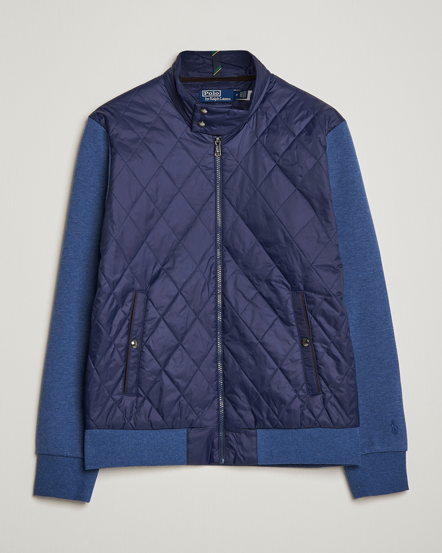 Heren | Truien | Polo Ralph Lauren | Tech Double Knit Hybrid Full Zip Newport Navy