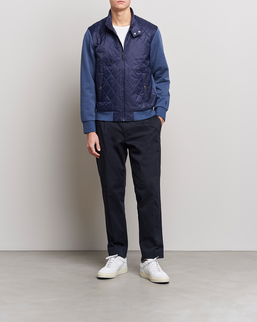 Heren | Truien | Polo Ralph Lauren | Tech Double Knit Hybrid Full Zip Newport Navy
