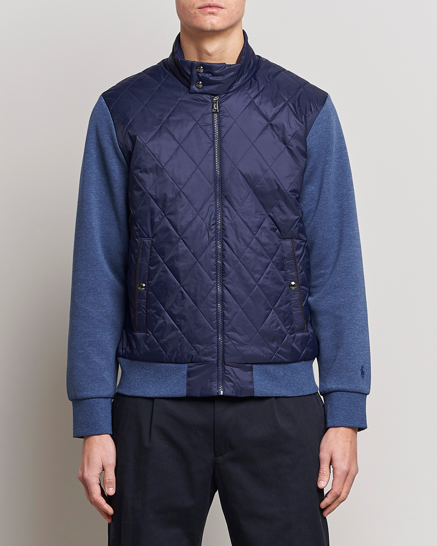 Heren | Truien | Polo Ralph Lauren | Tech Double Knit Hybrid Full Zip Newport Navy