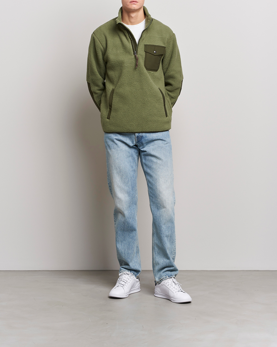 Heren | Truien | Polo Ralph Lauren | Curly Sherpa Half Zip Company Olive