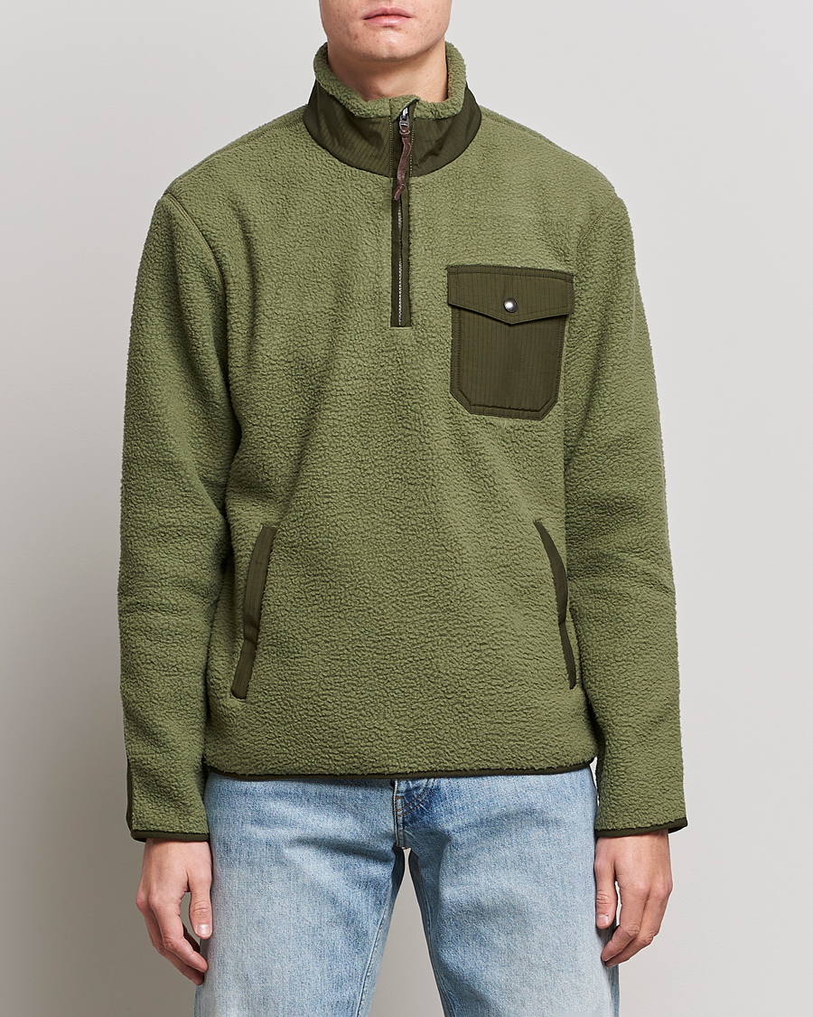 Heren | Truien | Polo Ralph Lauren | Curly Sherpa Half Zip Company Olive