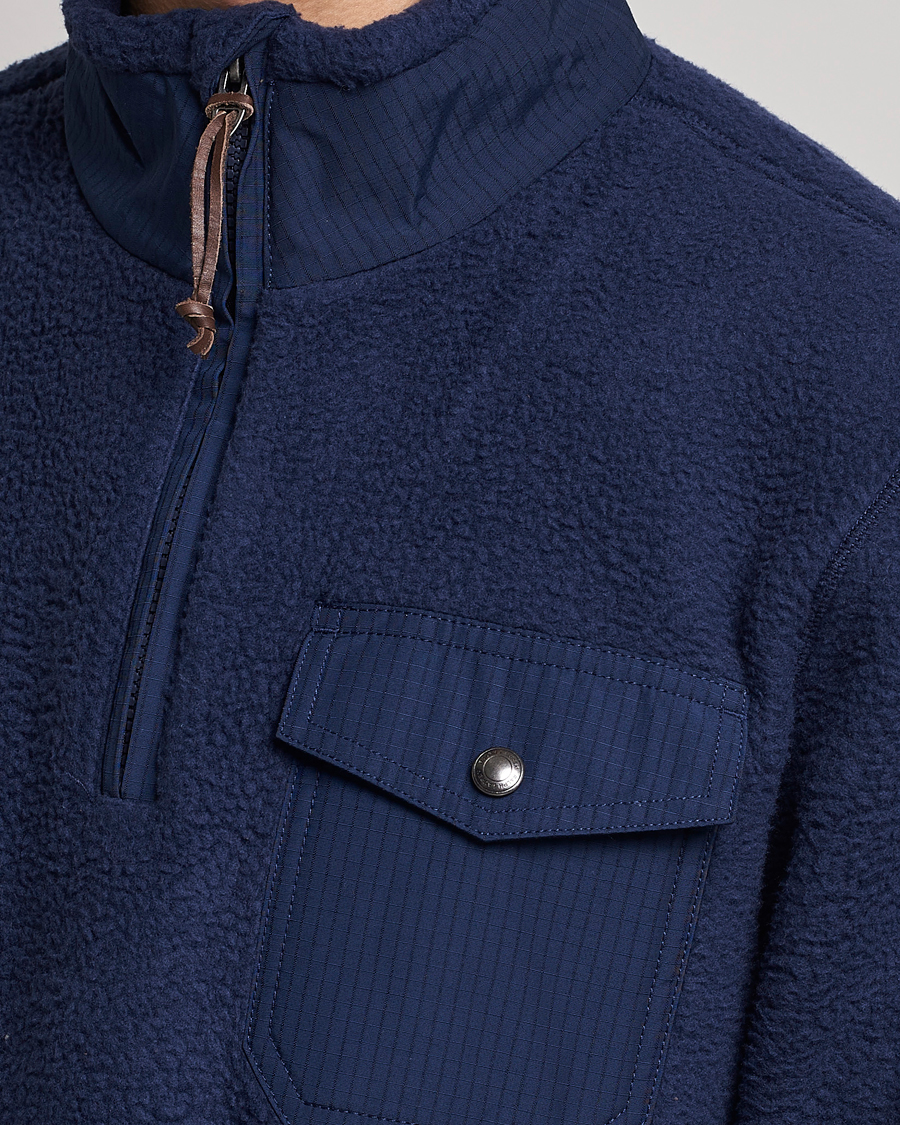 Heren | Truien | Polo Ralph Lauren | Curly Sherpa Half Zip Newport Navy