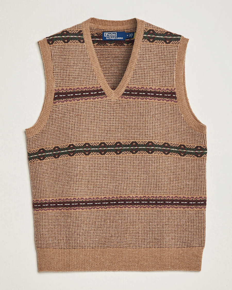 Heren | Truien | Polo Ralph Lauren | Wool Fairisle Vest Camel