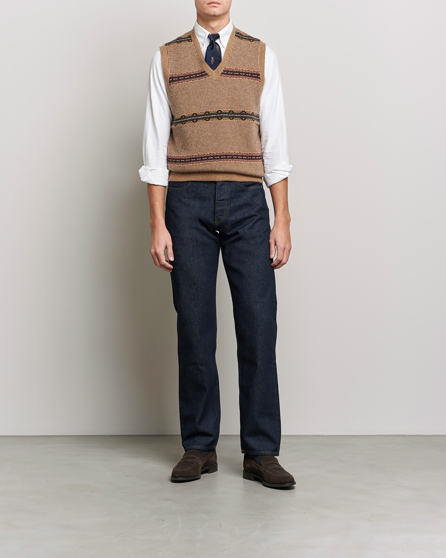 Heren | Truien | Polo Ralph Lauren | Wool Fairisle Vest Camel