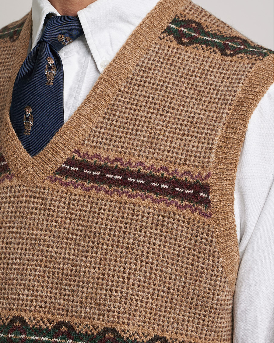 Heren | Truien | Polo Ralph Lauren | Wool Fairisle Vest Camel