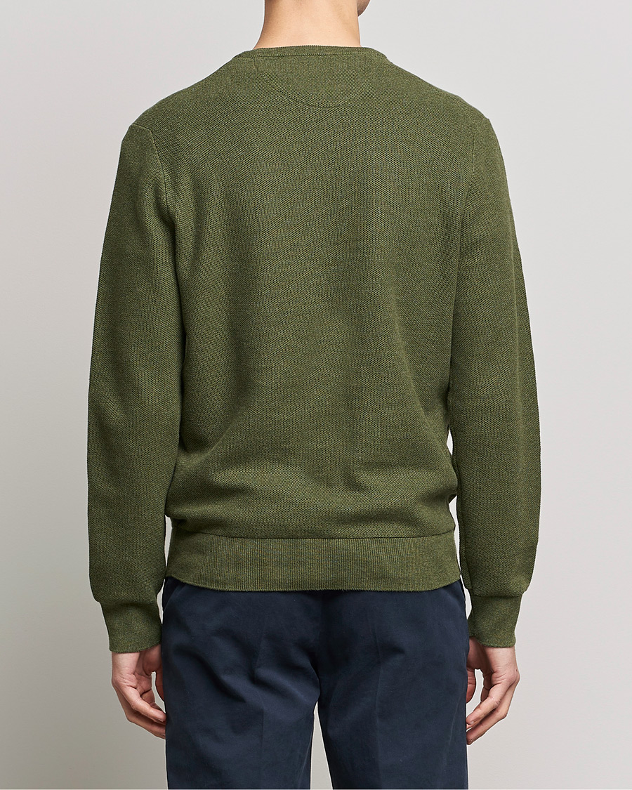 Heren | Truien | Polo Ralph Lauren | Textured Knitted Crew Neck Olive Heather