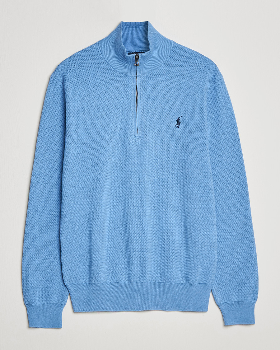 Heren | Truien | Polo Ralph Lauren | Textured Half Zip Soft Royal Heather