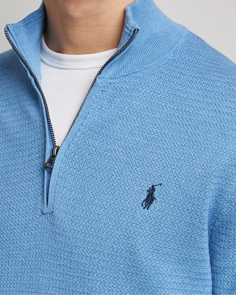 Heren | Truien | Polo Ralph Lauren | Textured Half Zip Soft Royal Heather