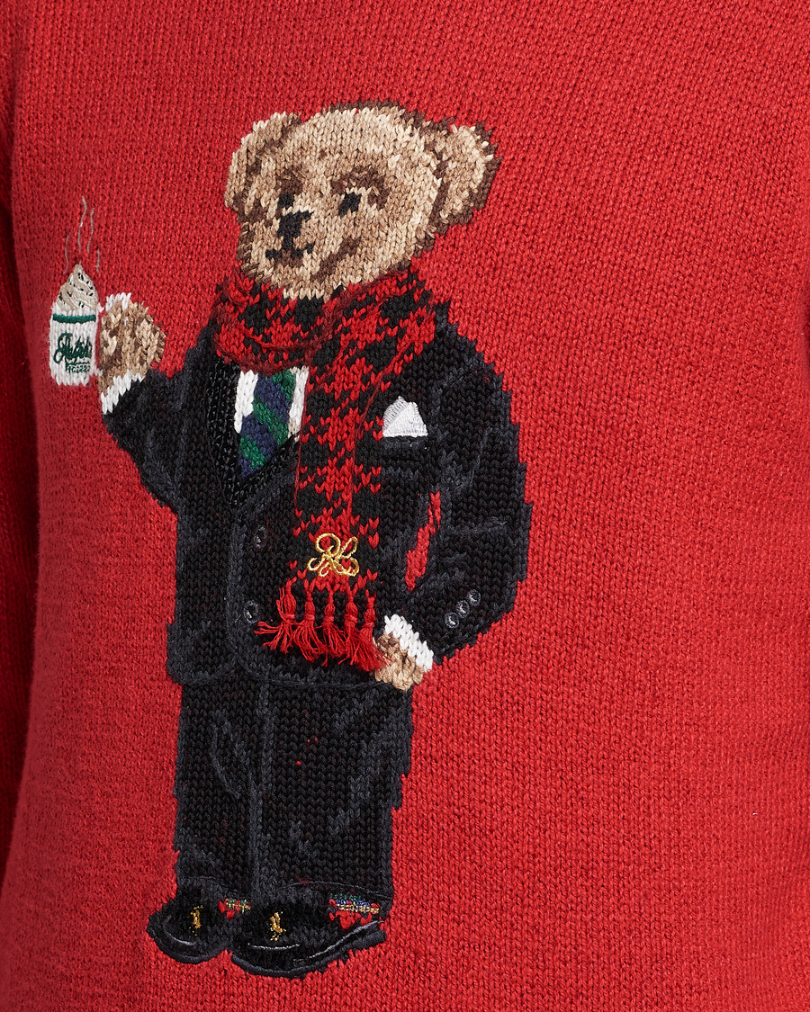 Heren | Truien | Polo Ralph Lauren | Lunar New Year Bear Knitted Sweater Red