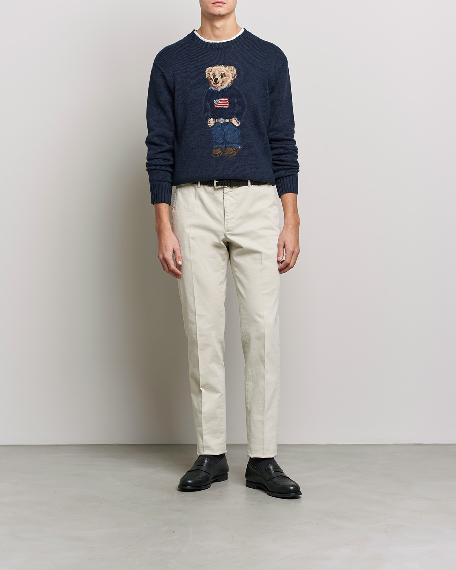 Heren | Truien | Polo Ralph Lauren | Flag Bear Knitted Sweater Navy