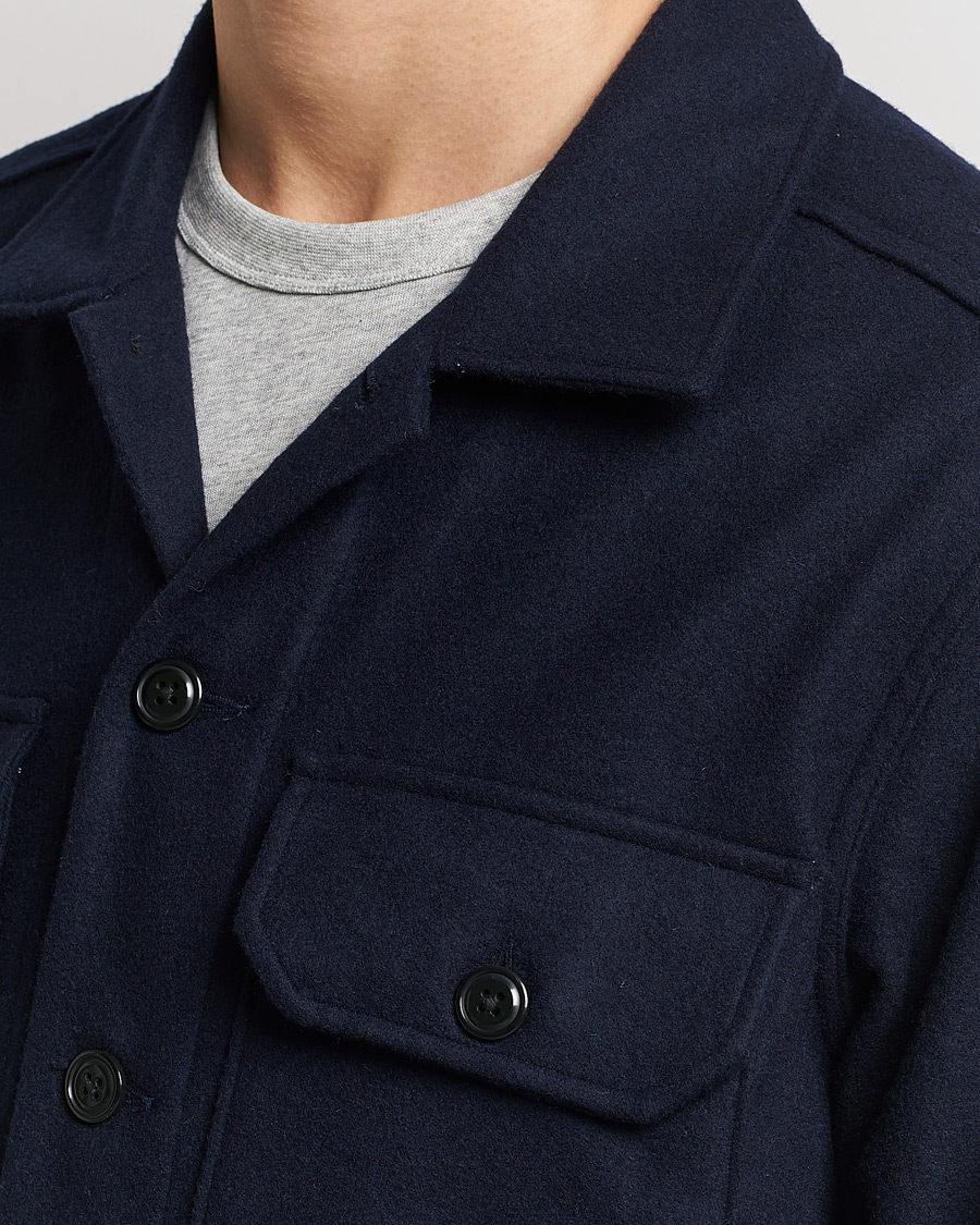 Heren | Overhemden | Polo Ralph Lauren | Wool/Nylon Pocket Overshirt Collection Navy