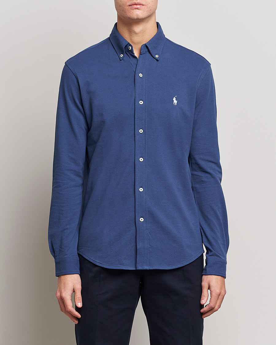 Heren | Overhemden | Polo Ralph Lauren | Featherweight Mesh Shirt Light Navy