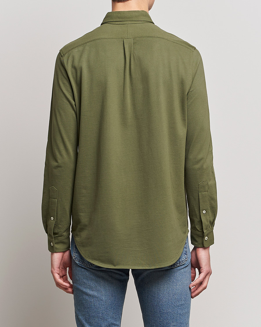 Heren | Overhemden | Polo Ralph Lauren | Slim Fit Featherweight Mesh Shirt Dark Sage