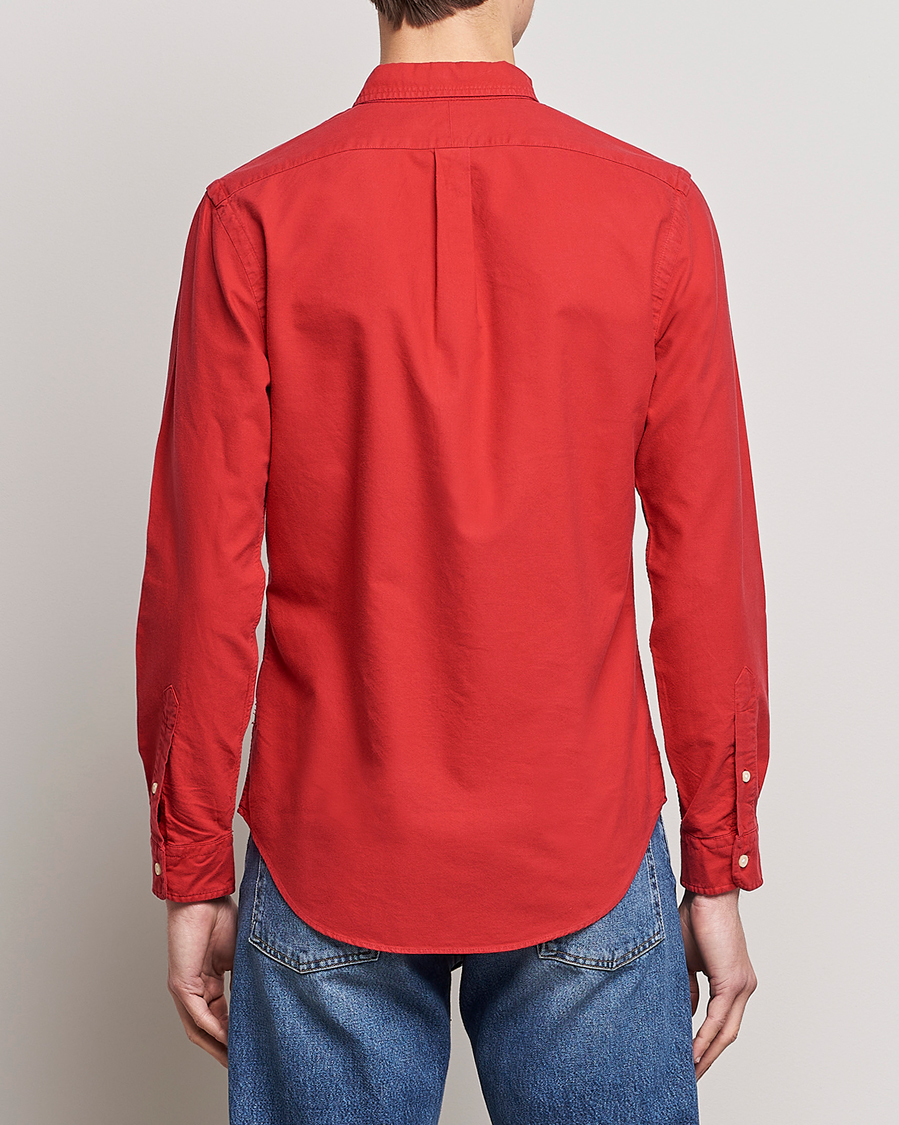 Heren | Overhemden | Polo Ralph Lauren | Slim Fit Garment Dyed Oxford Shirt Red