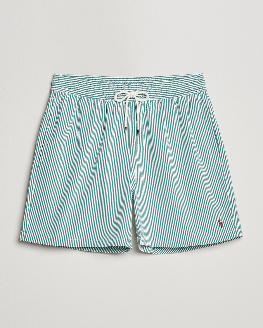 Heren | Zwembroek | Polo Ralph Lauren | Recycled Traveler Seersucker Swimshorts Green