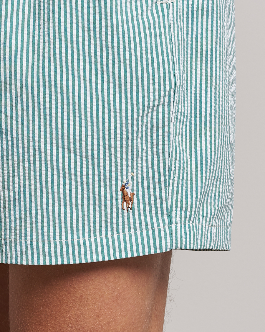Heren | Zwembroek | Polo Ralph Lauren | Recycled Traveler Seersucker Swimshorts Green