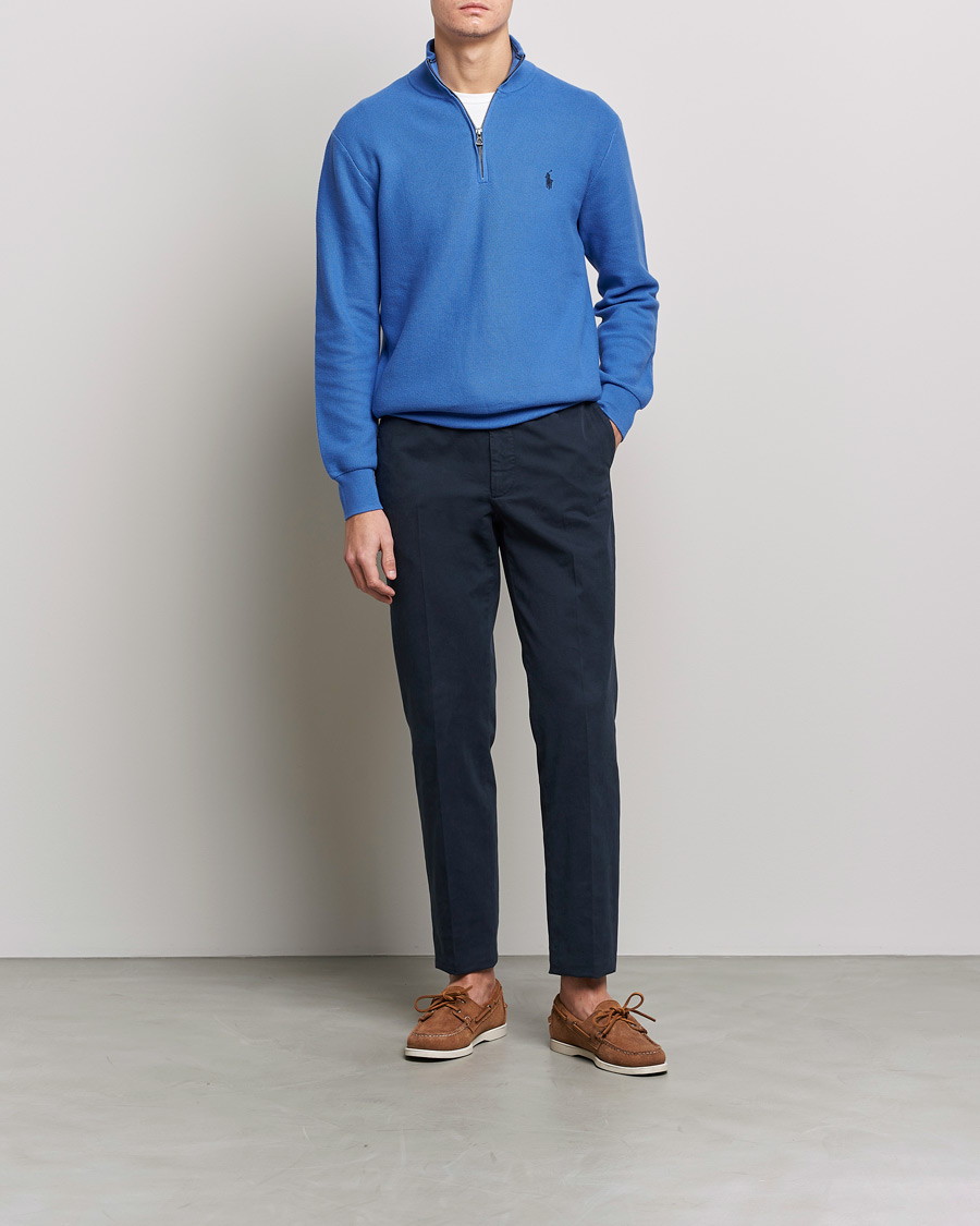 Heren | Truien | Polo Ralph Lauren | Cotton Half Zip Maidstone Blue