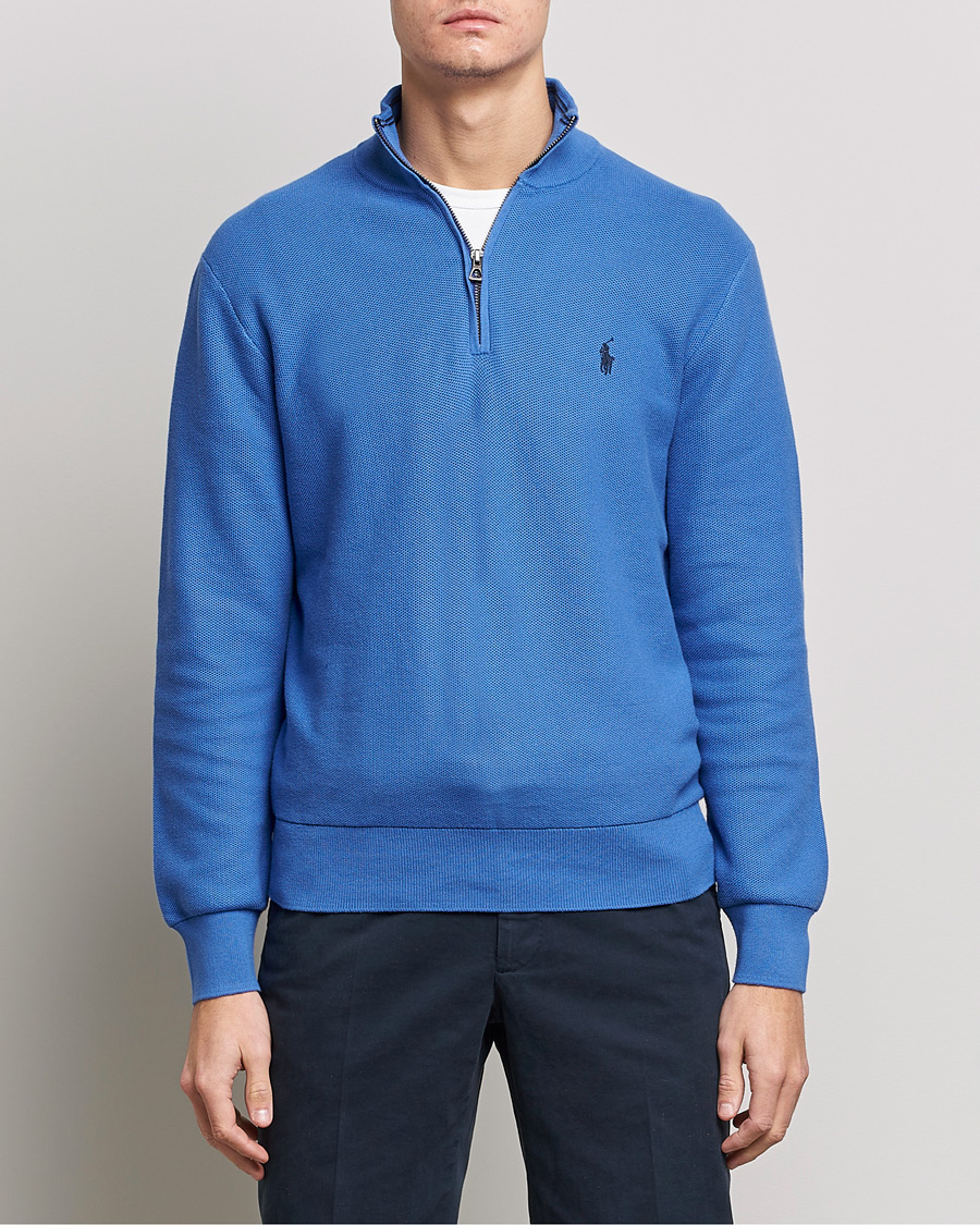 Heren | Truien | Polo Ralph Lauren | Cotton Half Zip Maidstone Blue