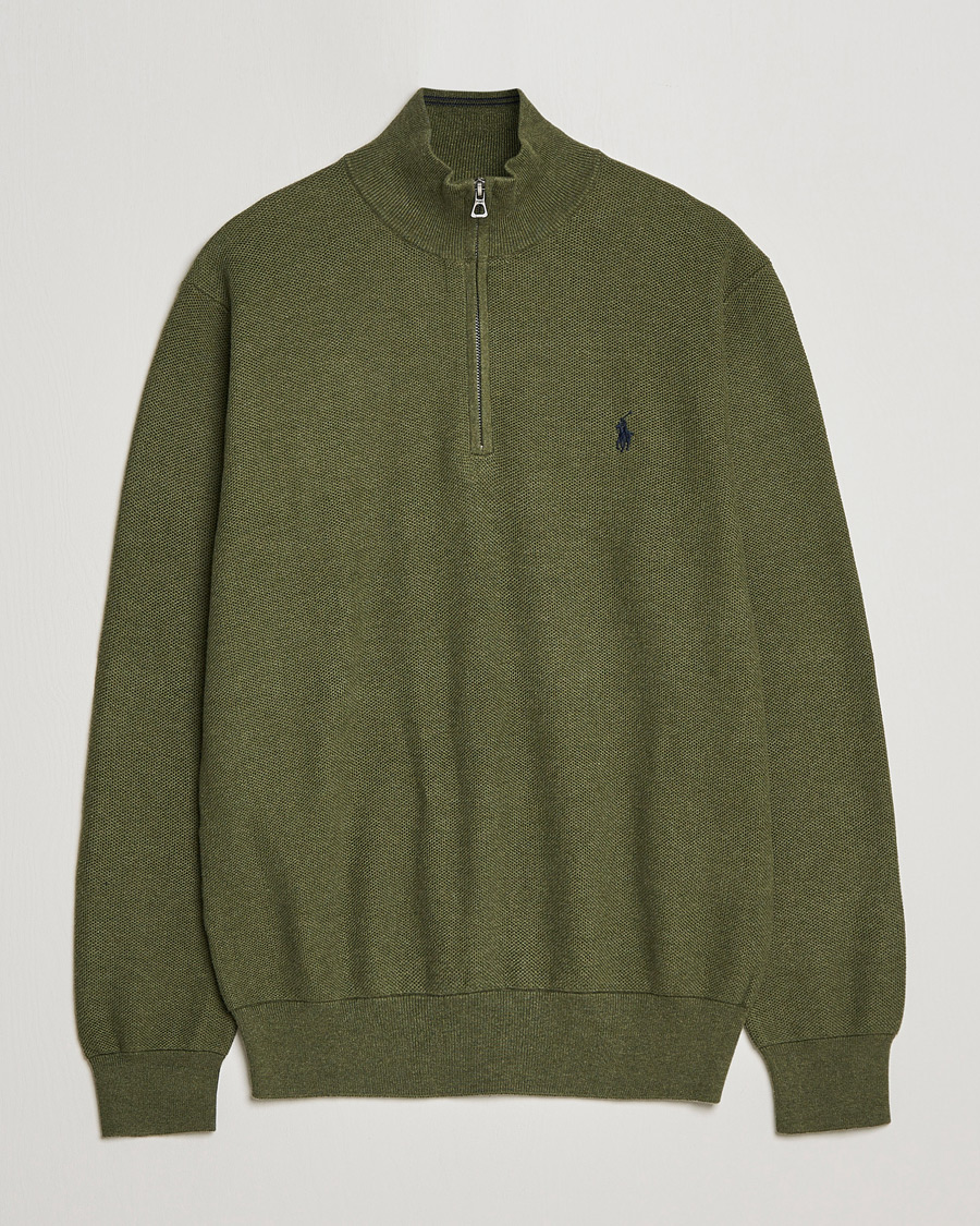 Heren | Truien | Polo Ralph Lauren | Cotton Half Zip Olive Heather