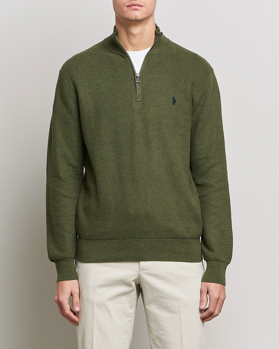 Heren | Truien | Polo Ralph Lauren | Cotton Half Zip Olive Heather
