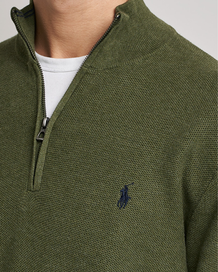 Heren | Truien | Polo Ralph Lauren | Cotton Half Zip Olive Heather