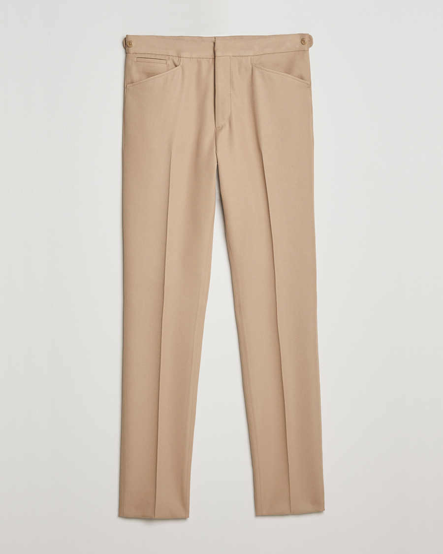 Heren | Broeken | Ralph Lauren Purple Label | Cavalry Twill Trousers Tan