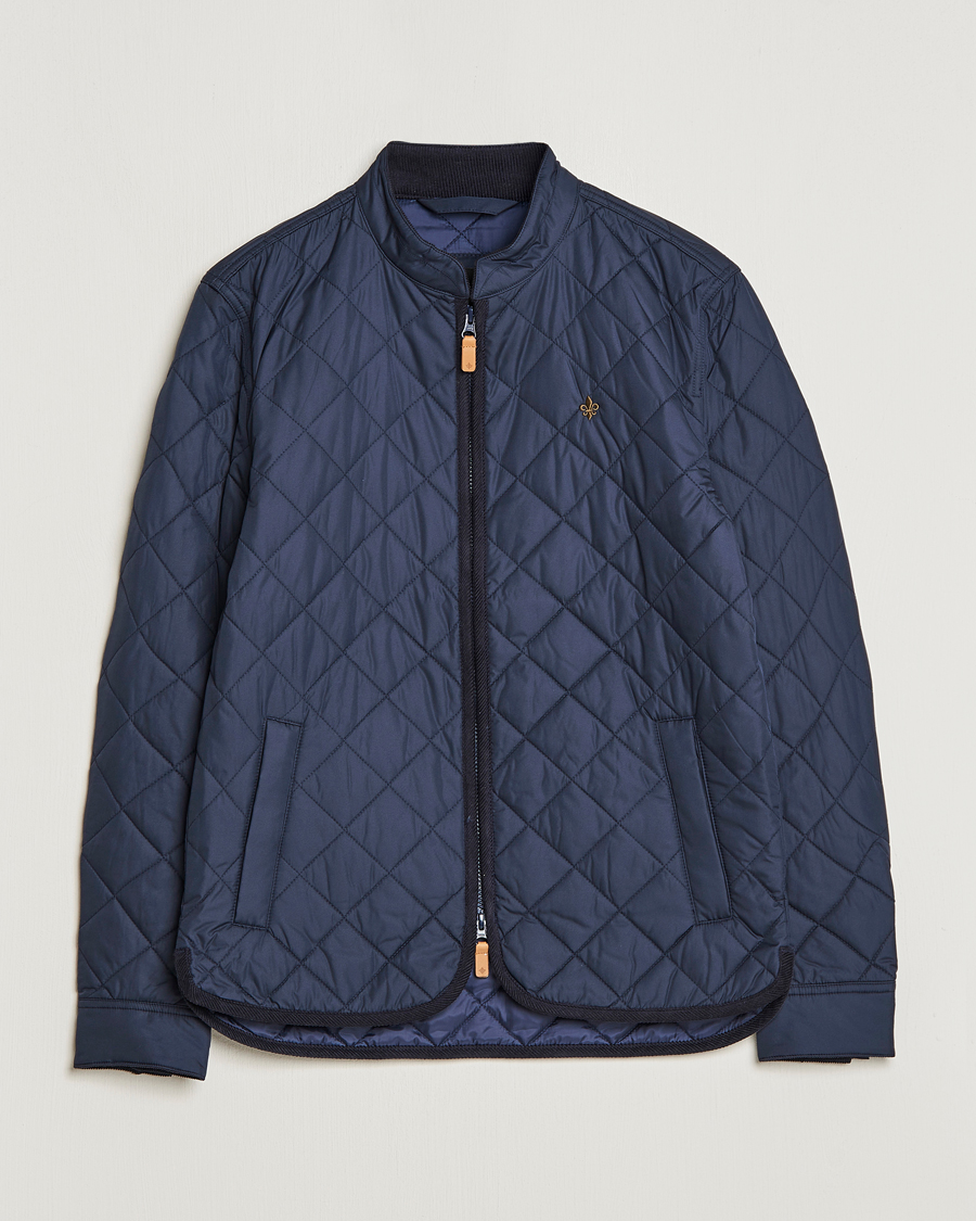 Heren | Jassen | Morris | Teddy Quilted Jacket Old Blue
