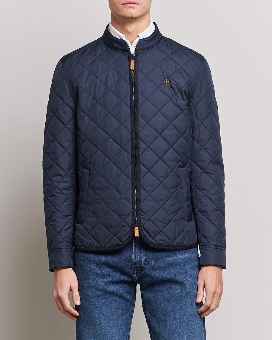 Heren | Jassen | Morris | Teddy Quilted Jacket Old Blue
