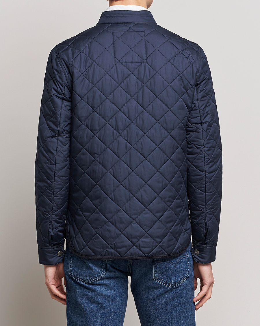 Heren | Jassen | Morris | Teddy Quilted Jacket Old Blue