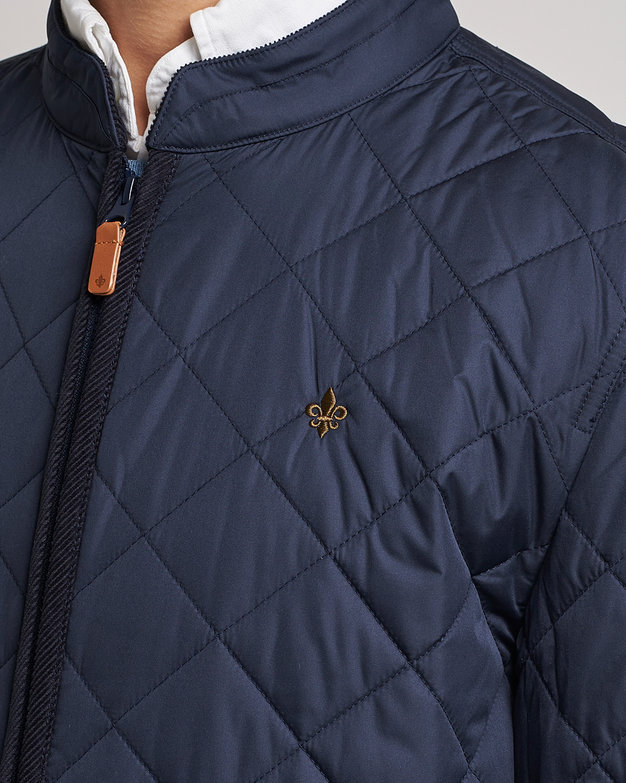 Heren | Jassen | Morris | Teddy Quilted Jacket Old Blue
