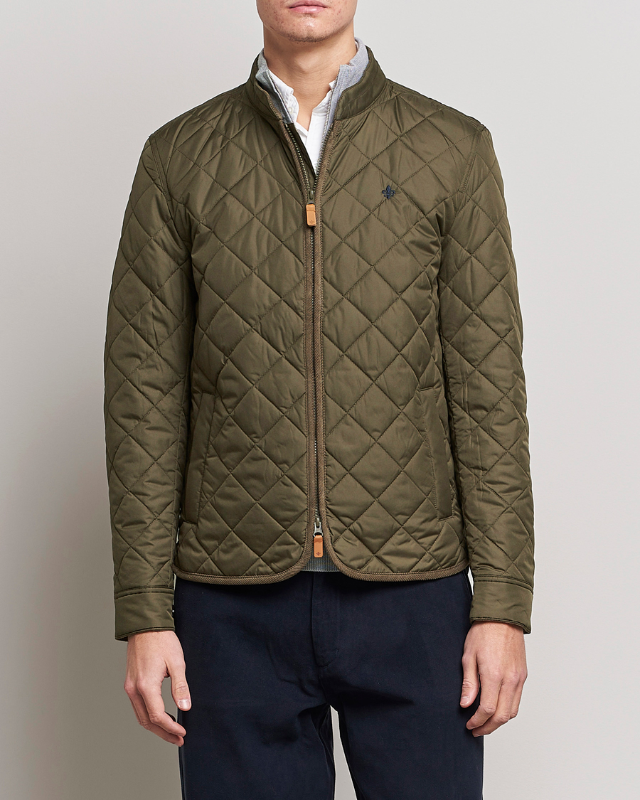 Heren | Jassen | Morris | Teddy Quilted Jacket Olive