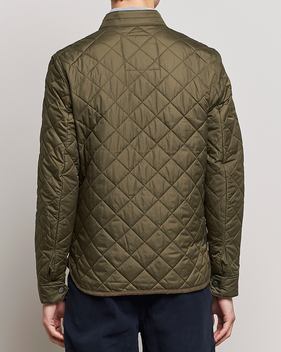 Heren | Jassen | Morris | Teddy Quilted Jacket Olive