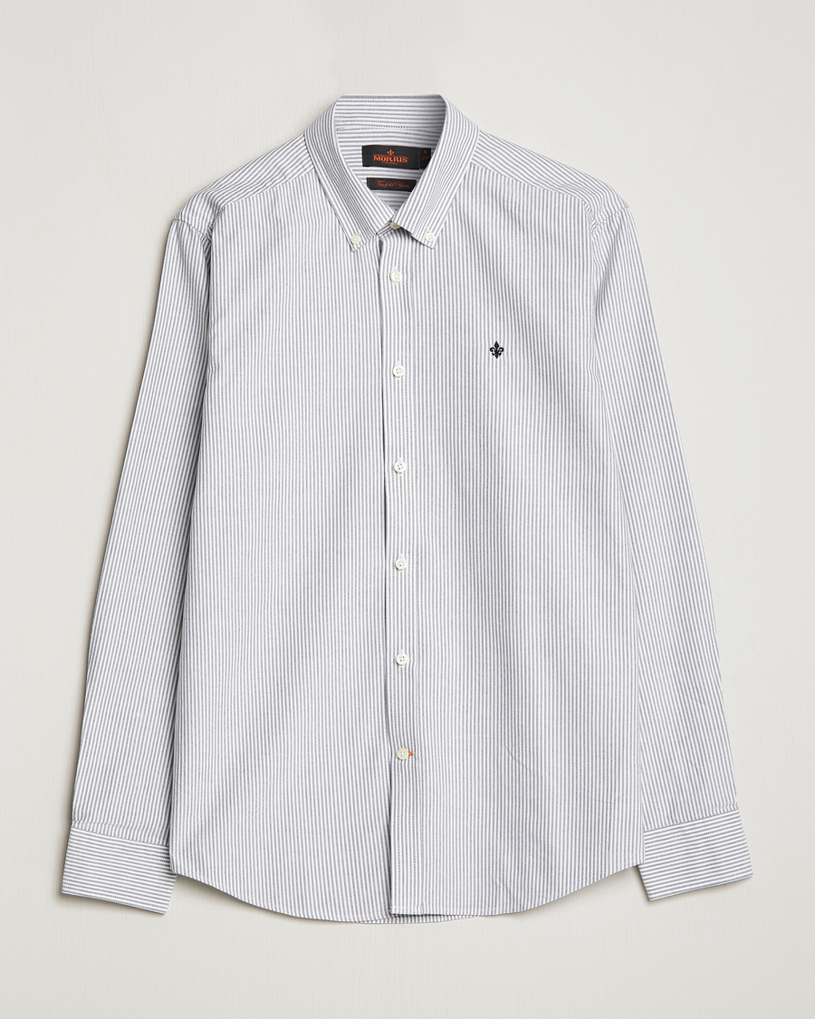 Heren | Overhemden | Morris | Douglas Oxford Striped Shirt Blue