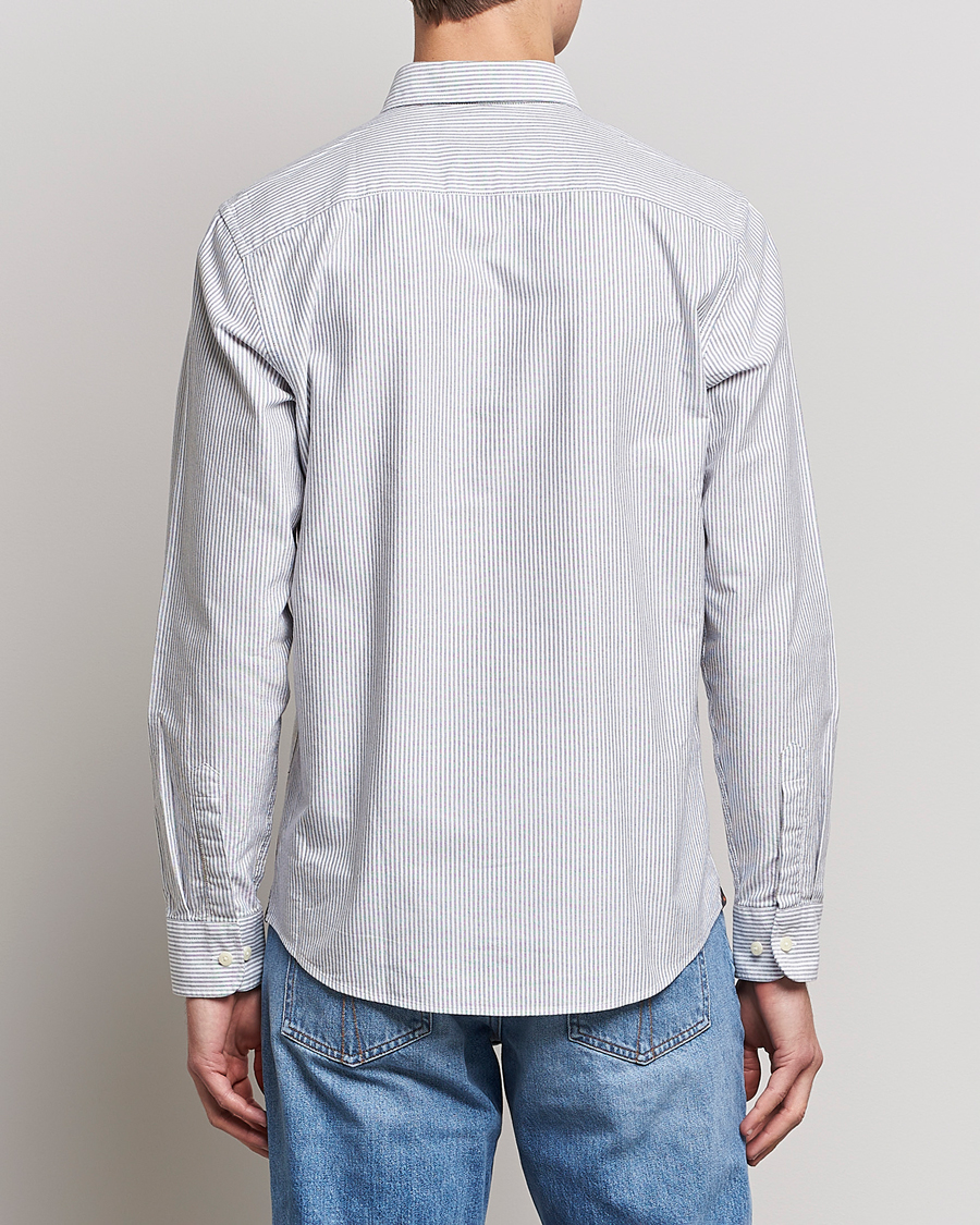 Heren | Overhemden | Morris | Douglas Oxford Striped Shirt Blue