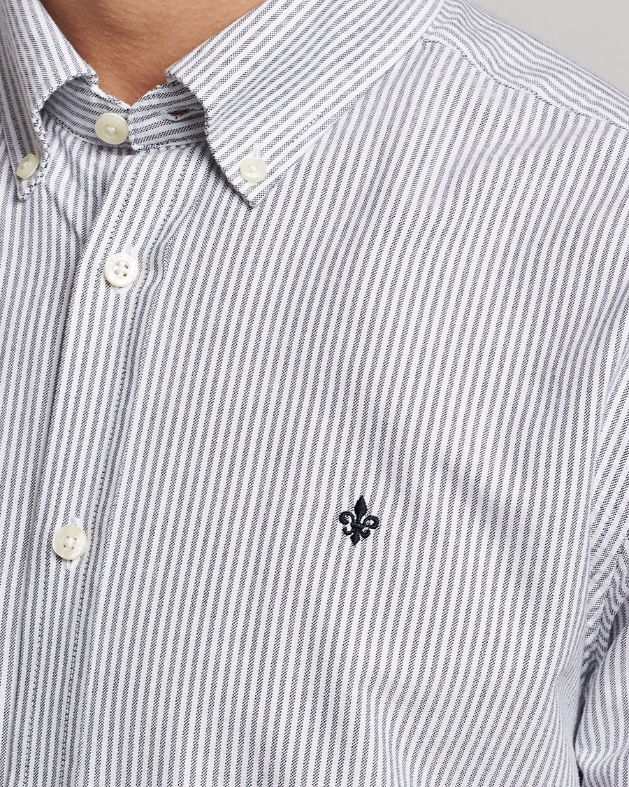 Heren | Overhemden | Morris | Douglas Oxford Striped Shirt Blue