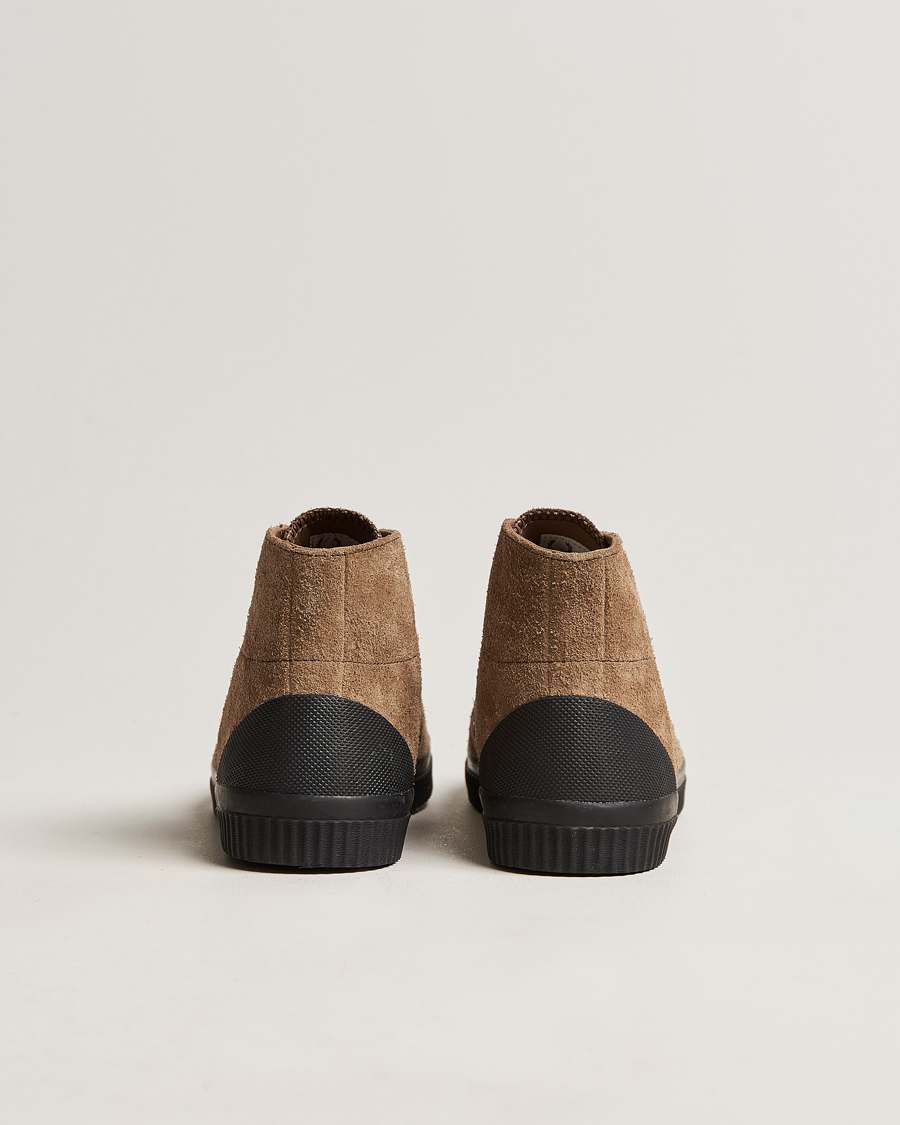 Heren | Fred Perry Huges Mid Suede Sneaker Bark | Fred Perry | Huges Mid Suede Sneaker Bark