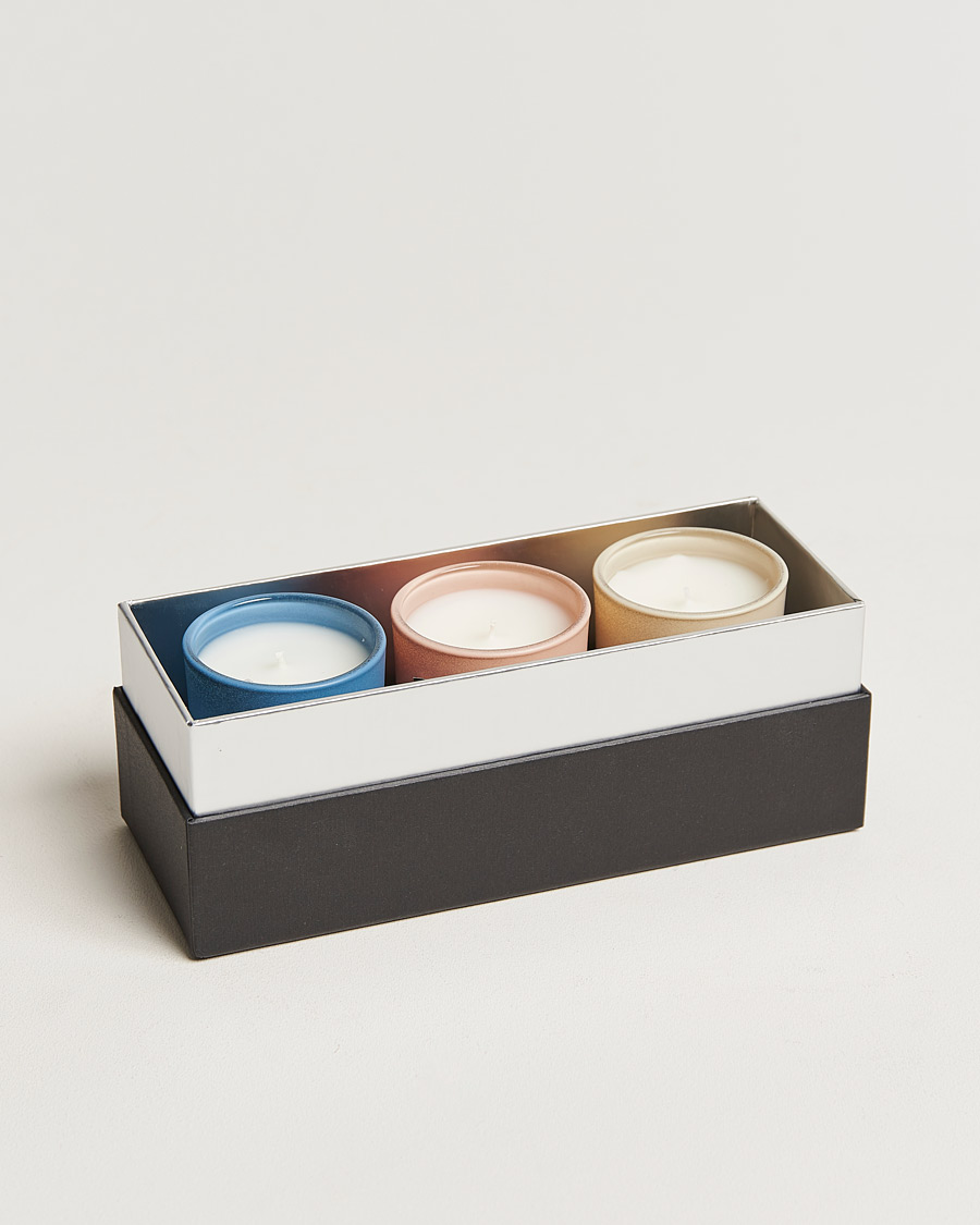 Heren | Geurkaarsen | Floris London | Mini Candle Collection 3x70g 