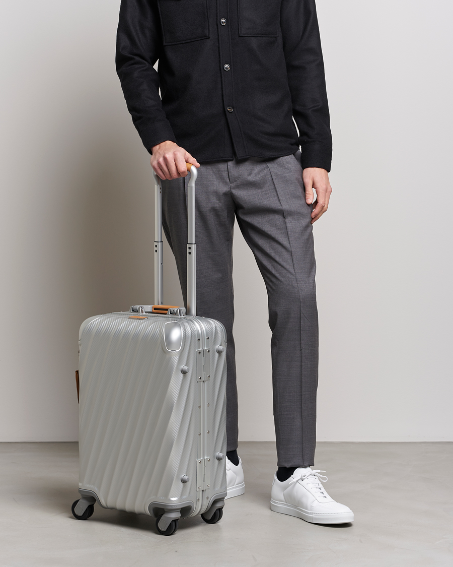 Heren | TUMI | TUMI | International Carry-on Aluminum Trolley Texture Silver