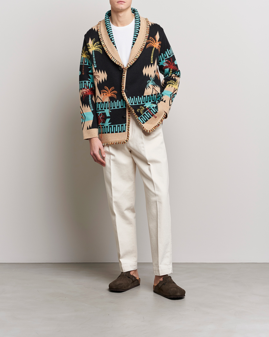 Heren | Truien | Alanui | Palm Tree Jacquard Cardigan Multicolor