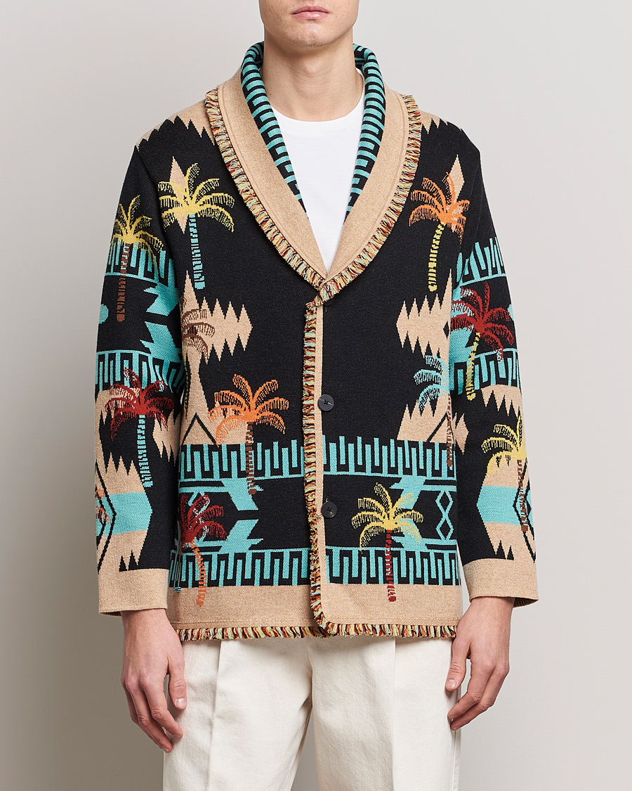 Heren | Truien | Alanui | Palm Tree Jacquard Cardigan Multicolor