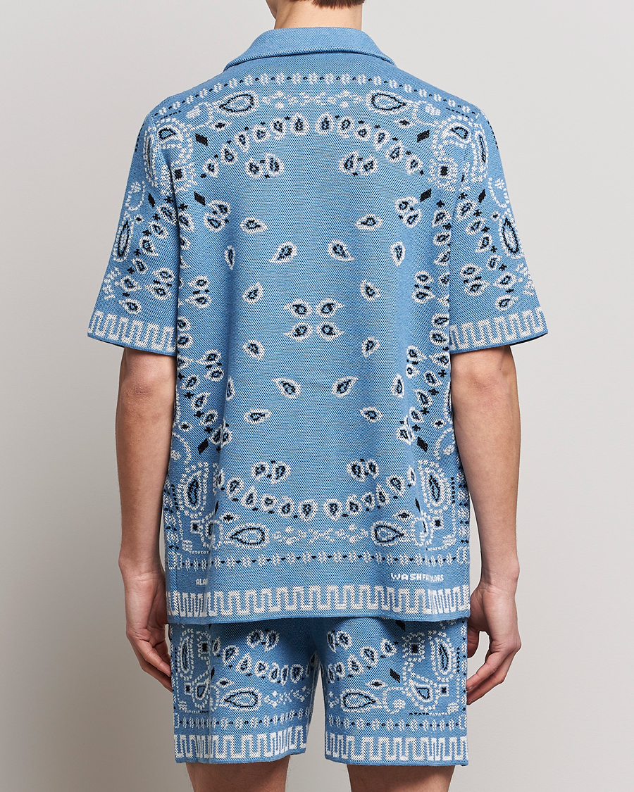 Heren | Overhemden | Alanui | Bandana Print Camp Shirt Light Blue