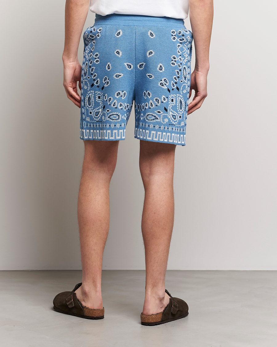 Heren | Korte broek | Alanui | Bandana Print Shorts Light Blue