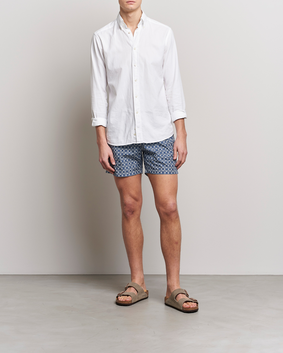 Heren | Zwembroek | Altea | Printed Swim Trunks Navy