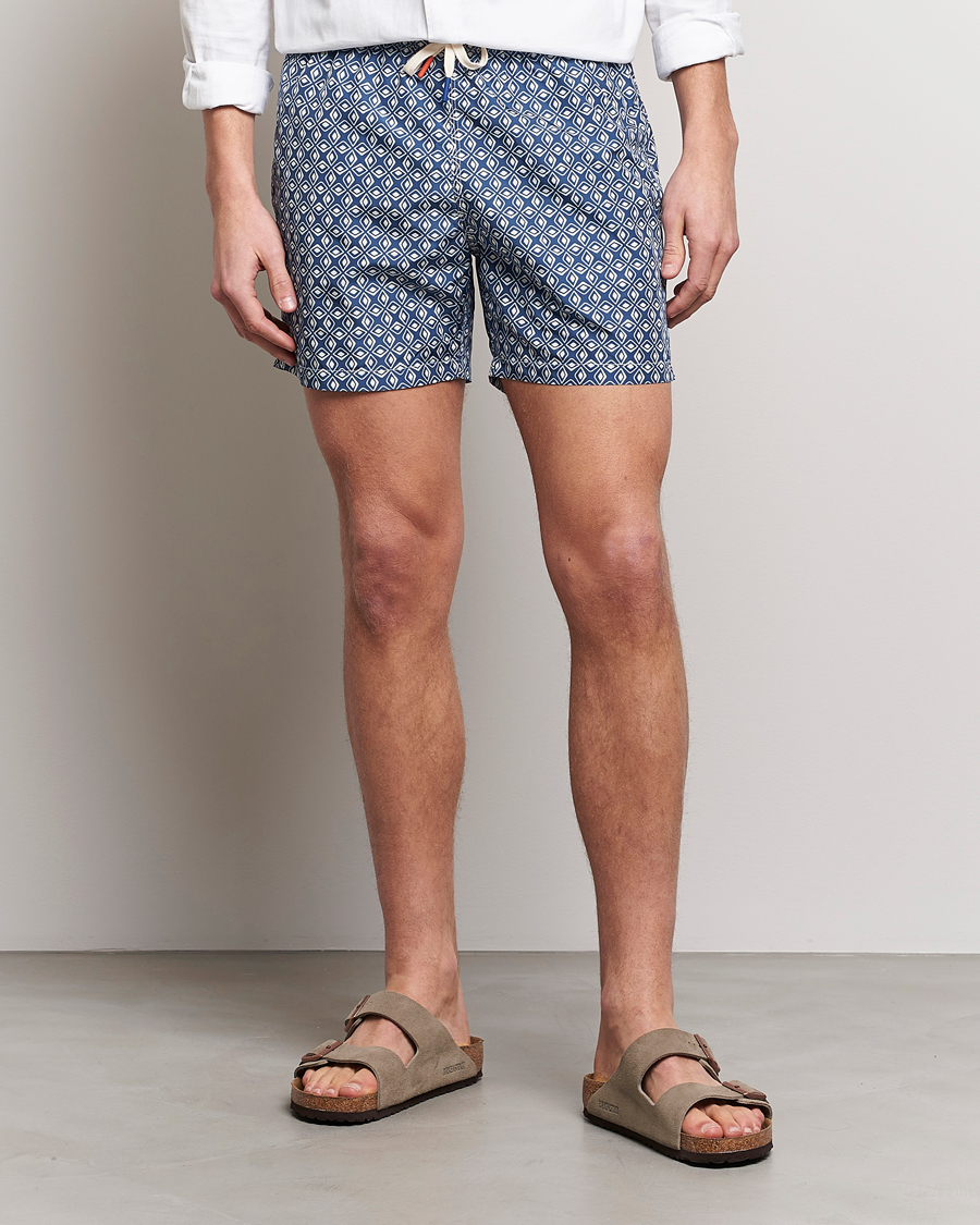 Heren | Zwembroek | Altea | Printed Swim Trunks Navy